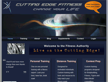 Tablet Screenshot of cutting-edge-fitness.com
